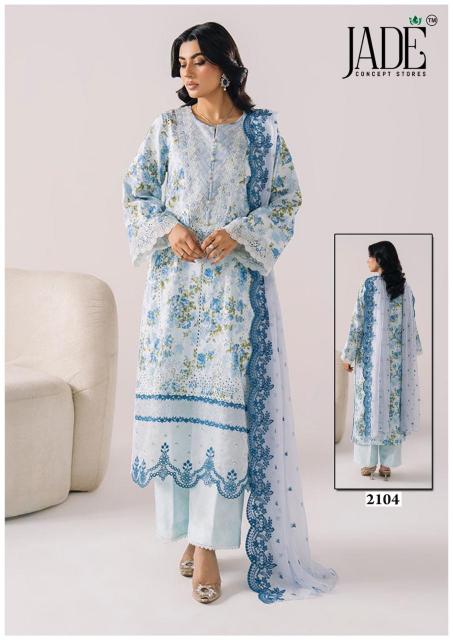 Jade binsaeed vol 21 pakistani three piece salwar kameez